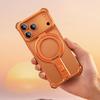 Funda de Metal para Teléfono Oatsbasf para iPhone 17 Pro Max/17 Pro con Soporte Magnético Giratorio 360° Cubierta sin Bordes de Metal de Aluminio Magsafe