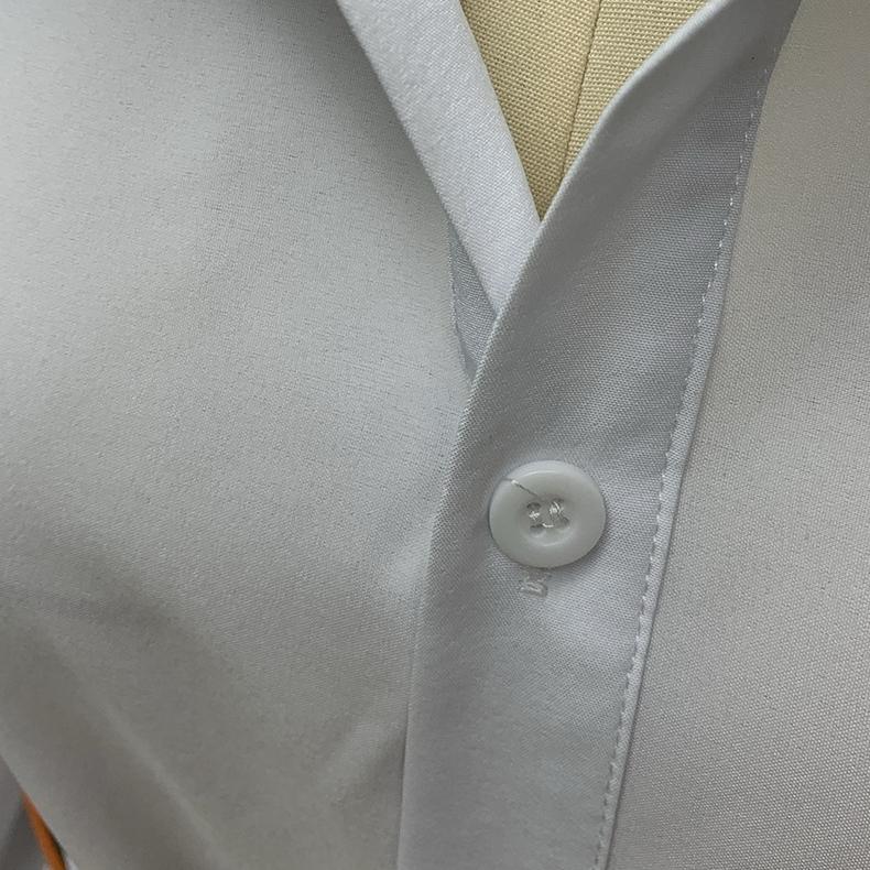 QICED Podzimní dámské módní temperamentní klopové dlouhé šaty s dlouhým rukávem a ležérní střední délky