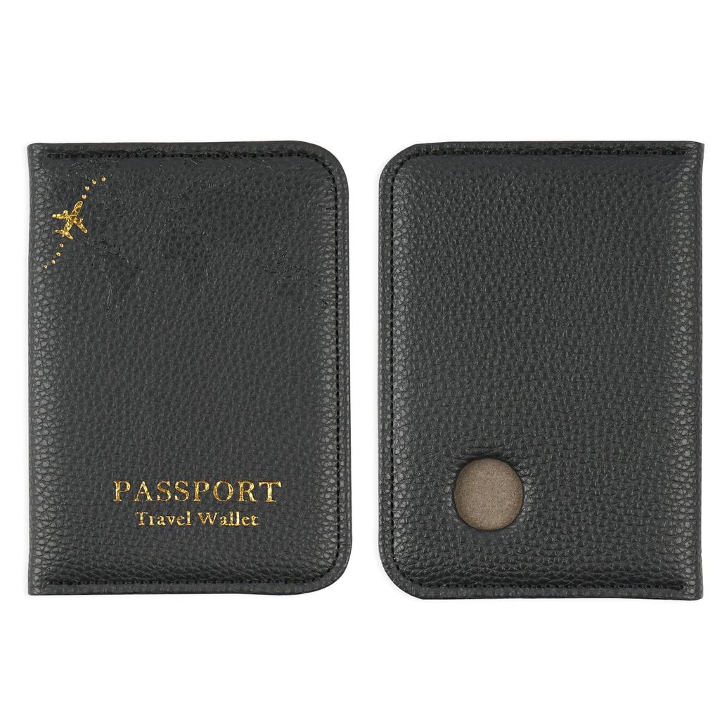 Jasenna Paszport Przechowywanie Paszportu Etykieta na Kartę Paszportową Premium PU Stylowe Etui, Ochrona przed Skanowaniem, Pokrowiec, Kieszenie Wielofunkcyjne, Etui, Portfel, Skóra,