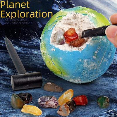 Çocuklar İçin Güneş Sistemi Değerli Taş ve Cevher Keşfi Bilim Oyuncağı