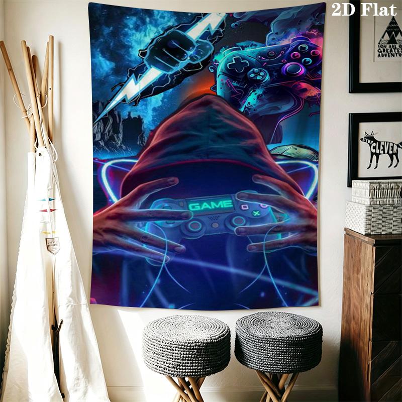 Video Game Controller Tapestry Tapestry Fashion Print Background Cloth Atmospheric Background Cloth Christmas Gift Background Wall Hanging Cloth