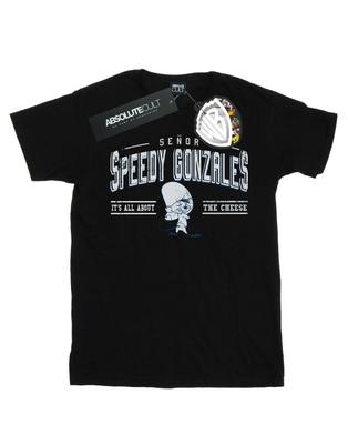 Girls Speedy Gonzales All About Cheese Cotton T-Shirt