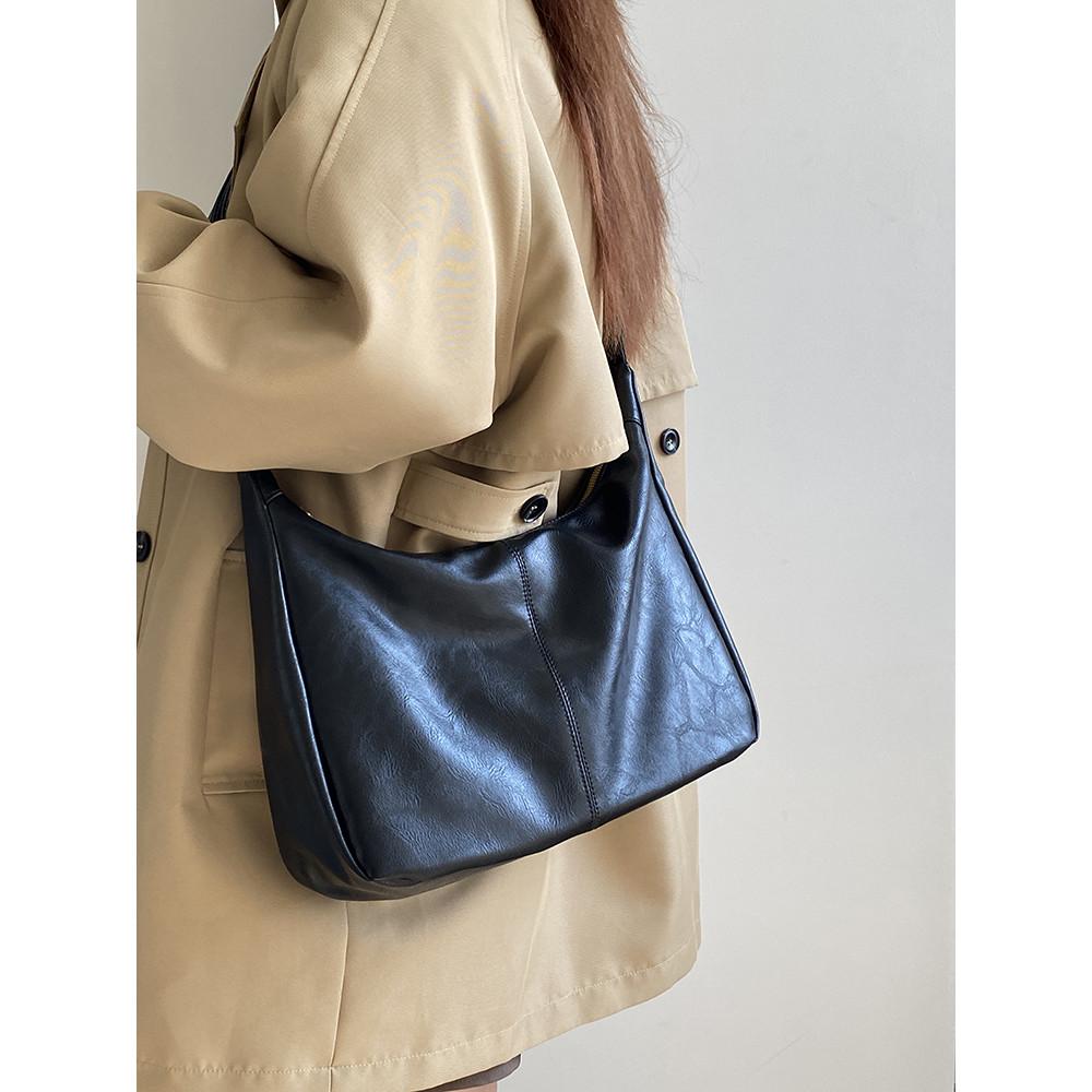 Ielgy Simple All-Match Large-Capacity Commuter College Students Class One-Shoulder Messenger Bag