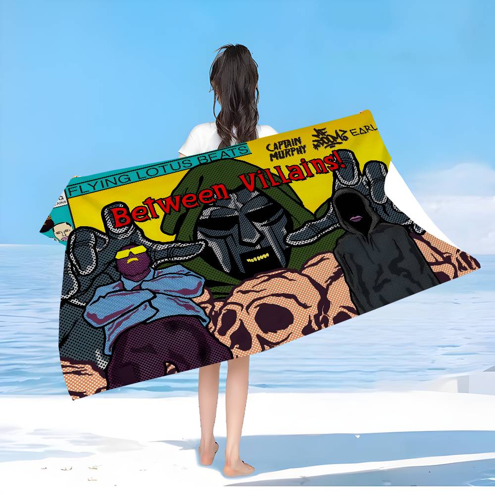M-MF DOOM Big Microfiber Beach Towels Quick Dry Towel Sand Beach Towels Pool Towel for Travel Swim Pool Yoga