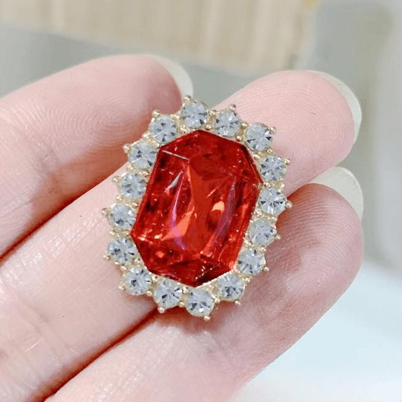 

Восьмиугольные стразы для рукоделия, пришивные хрустальные пряжки, камни с золотыми серебряными когтями, женские ремни, аксессуары для шитья 10pcs красный