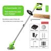Cordless Electric Grass Trimmer Lightweight Rechargeable Lithium Battery Adjustable Handle for Backyard Garden Care
