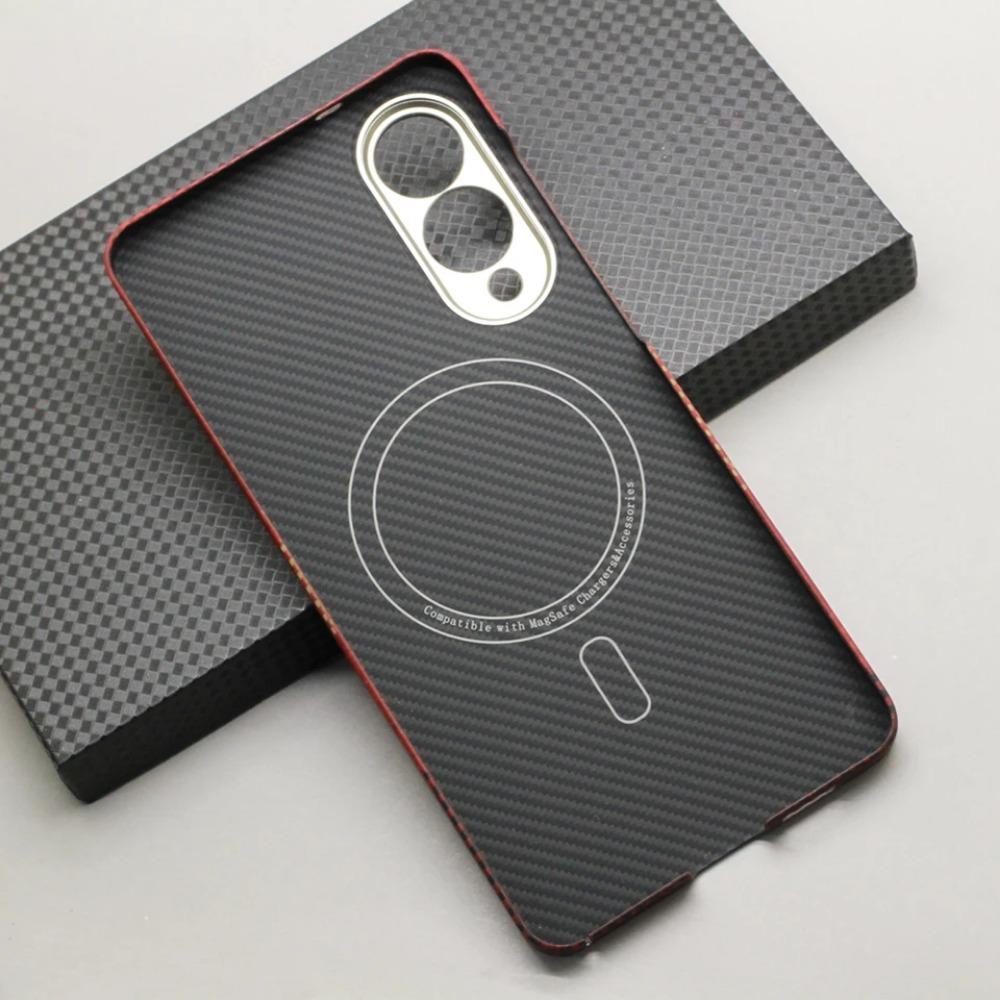 Magnetic Carbon Fiber Phone Case for Samsung Galaxy S25 Edge Magsafe Shockproof protect Cover Aramid Fiber Galaxy S25 Edge Magnetic Case
