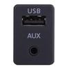Easy Installation USB AUX Switches Plug with Cable Replacement AUX USB Switches Port Socket & Cable for B6 B7 RCD510