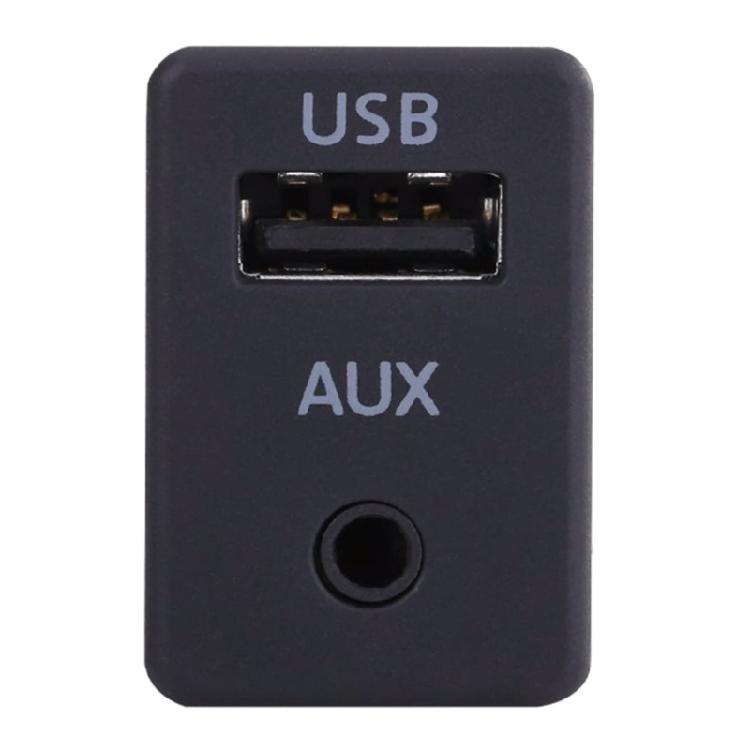 Easy Installation USB AUX Switches Plug with Cable Replacement AUX USB Switches Port Socket & Cable for B6 B7 RCD510