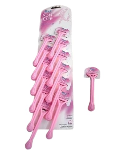 PDEXOLEX Disposable Women’s Razor for Hair Removal, Twin Blade Shaving Razor with Moisturizing Strip, Smooth Glide Disposable Razor for Underarms,