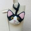 Cat Theme Brand Latest Cowhide Bag Hanging Accessories Sheepskin High Quality Key Chain Backpack Charms Diy Bag Decor Great Gift