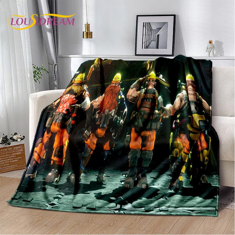 DRG Deep Rock Galactic Game Gamer Soft Plush Blanket,Flannel Blanket Throw Blanket for Living Room Bedroom Bed Sofa Picnic Cover