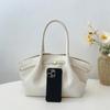 Fashi Solid Casual Luxury Leather Ladies Tote Bags High Quality Versatile Shoulder Bag for Women Simple Commute Top-Handle Bag