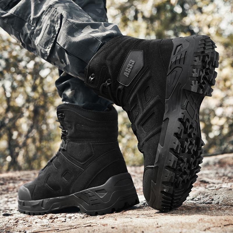 Summer Military Boots High-top Outdoor Combat Boots Tactical Boots Mountaineering Shoes Desert Multi-terrain Application