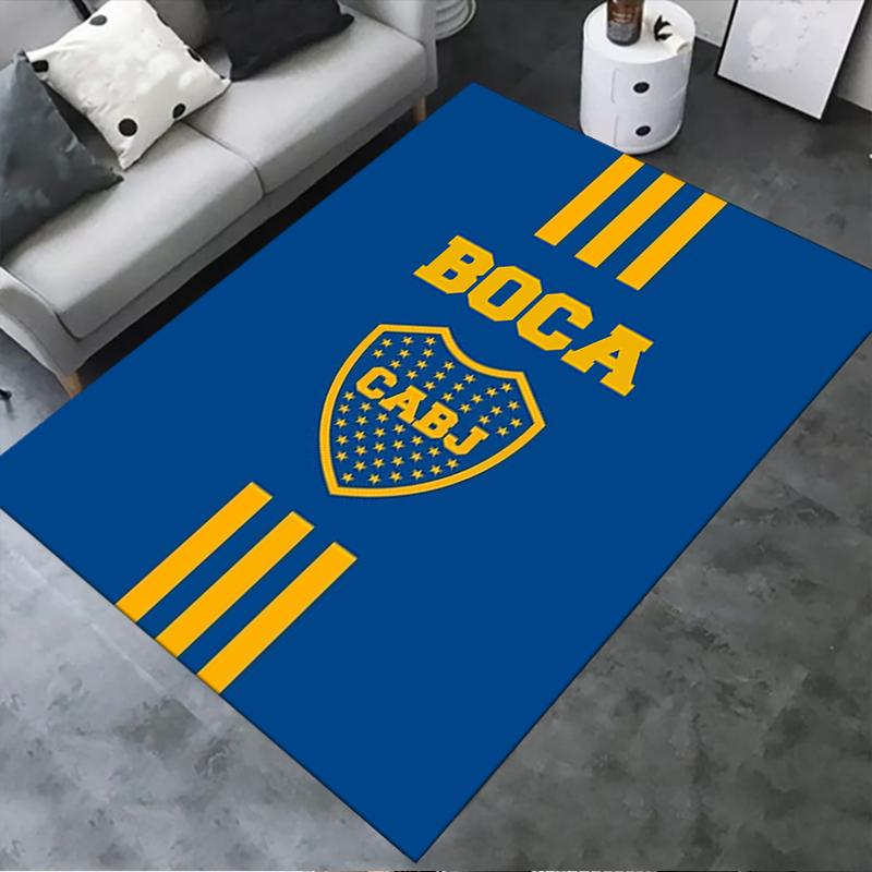 Boca Juniors Tapijt Vloerkleed voor Woonkamer Slaapkamer Huisbank Decoratie, Kinderen Spelen Antislip Vloermat
