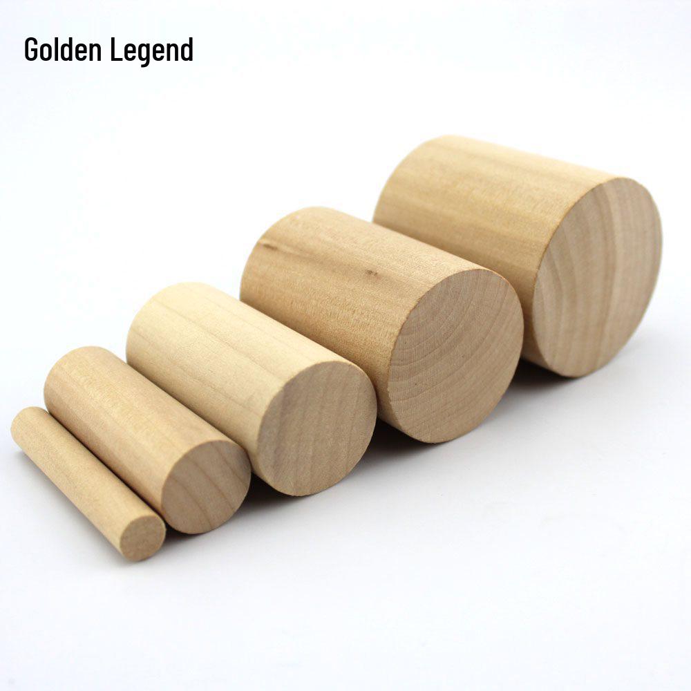 Pine Wood Small Round Column Pillar - Solid Antiseptic Decorative Stick for DIY Projects Pine Wood Column 1*5.5cm (5 pieces)