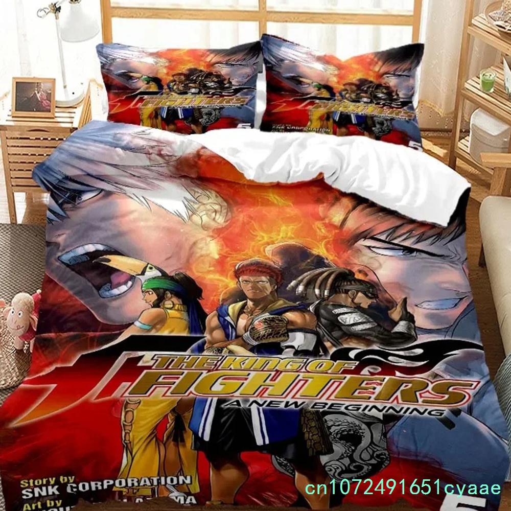 The King Of Fighters Digital Print Polyester Bedding Sets Child Kids Covers Boys Bed Linen Set For Teens Bedding Set