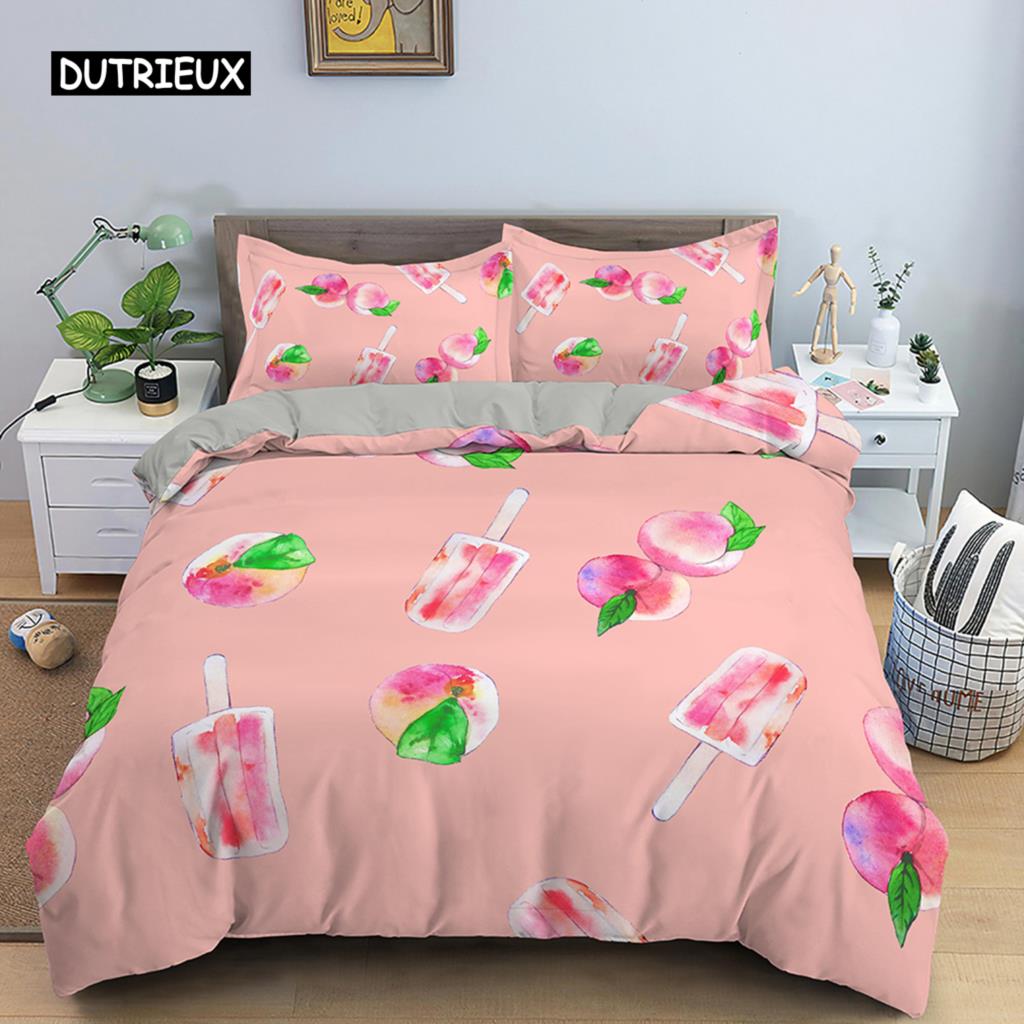 Cartoon Königin König Bettbezug Niedliche Tiere Bettwäscheset Kinder Jungen Mädchen Oktopus Seestern Blau Weich 2/3tlg. Polyester Steppdeckenbezug
