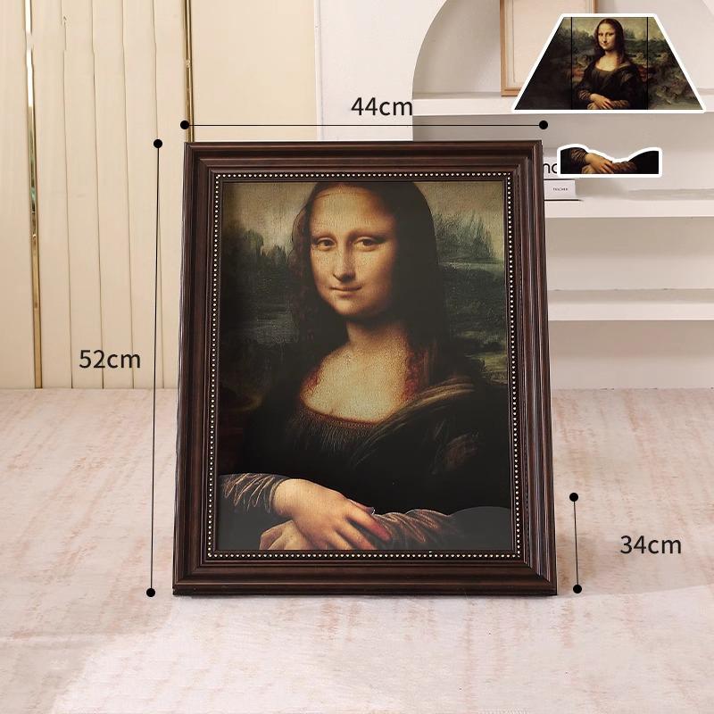 

Креативное ретро кошачье гнездо Мона Лиза Масляная живопись Кошачья кровать Когтеточка Пещера Мона Лизы Для домашнего декора Фоторамка Кошачья комната