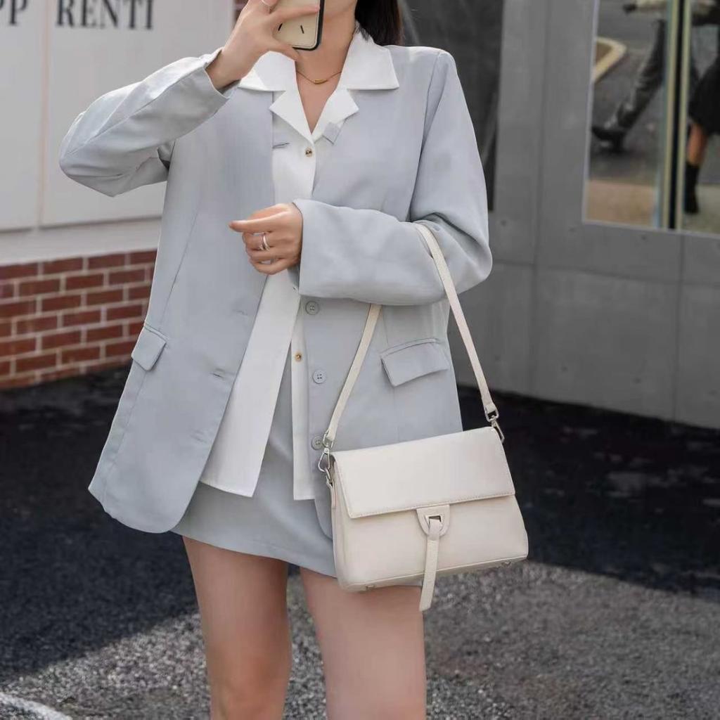 The First Layer Of Cowhide Natural Fall Simple And Versatile I Commuter Shoulder Bag Spring And Summer Fashion Messenger Small Square Bag