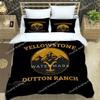 Set Biancheria da Letto Stampati del Film Yellowstone set squisito di biancheria da letto copripiumino set copripiumino set biancheria da letto lusso regalo di compleanno