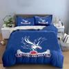 Blue Crystal Palace FC Bedding Bedding Duvet Cover Set Duvet Cover Pillowcases (1 * Duvet Cover 2 * Pillowcases, Without Duvet Insert)