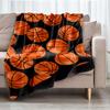 Basketball Theme Printed Blanket - Perfect for Couch, Bed, Travel & Outdoor Use | Machine Washable, Cozy & Durable.