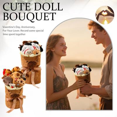 Cute Plush Toy Bouquet Plush Doll Plush Doll Bouquet Set
