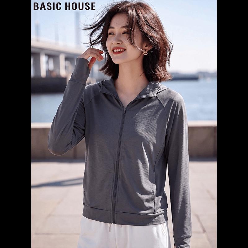 Basic House Women s Thin Sun Protection Jacket 2XL