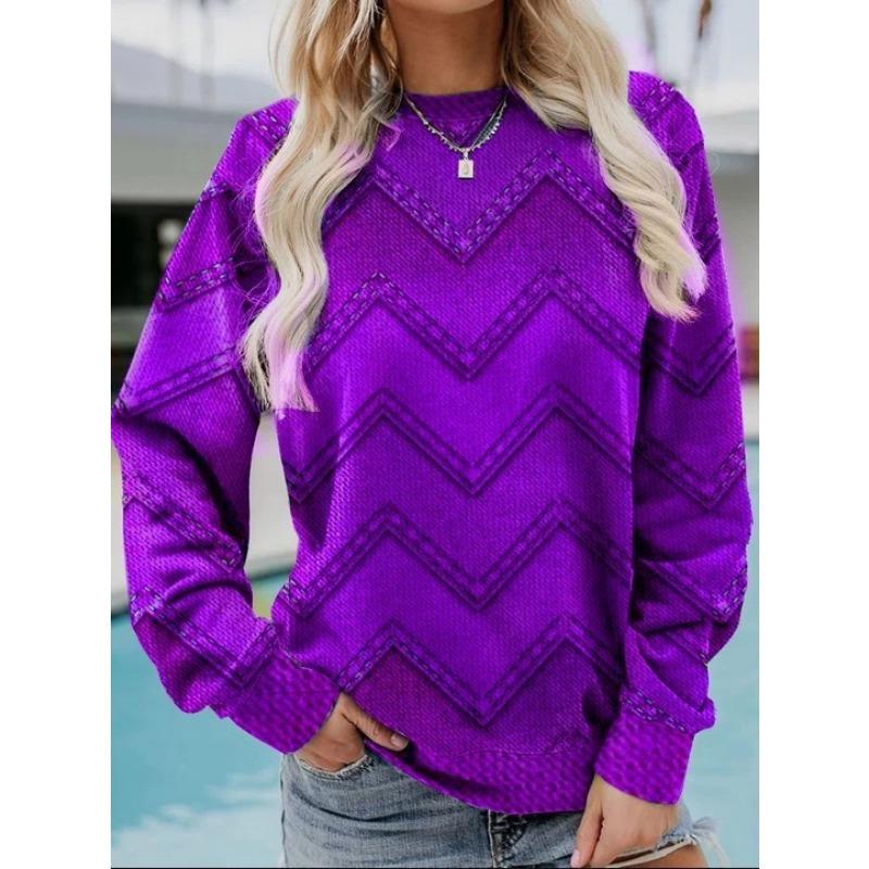 Ethnic Geometric Pattern 3D Print Sweatshirts Women Casual Raglan Long Sleeves Hoodie Y2k Pullover Harajuku Tops