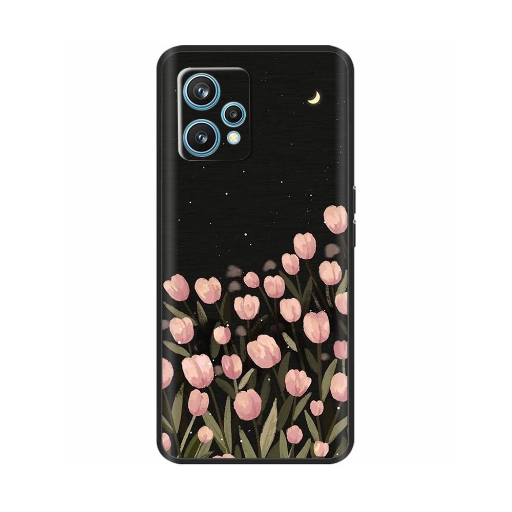 Para Realme 9 Pro Plus Funda Divertida de Silicona Suave Cubierta de Teléfono Para Realme 9 4G Funda Negra Carcasas con Parachoques Resistentes a Golpes Para Realme 9 Pro+