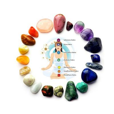 7 Teile/satz Natürliche Yoga Poliert Energie Stein Chakra Reiki Healing