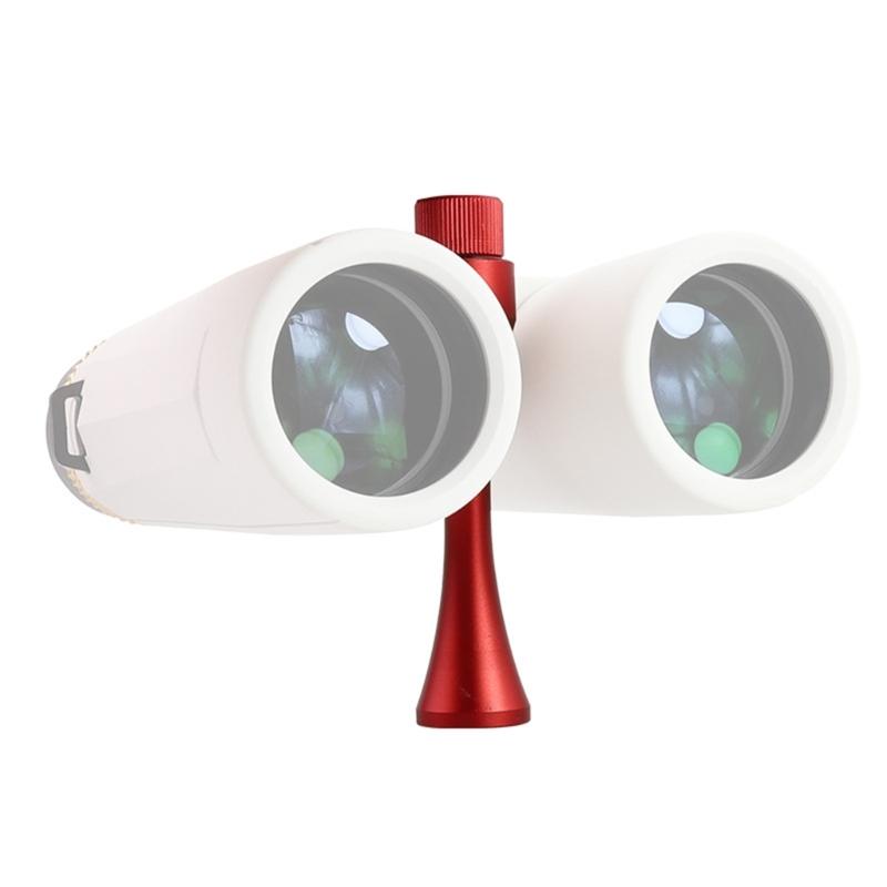 Metal Stand-Mounting Assembly for Field Glasses with a Knurled Top Knob and Screw Connection for Outdoor Observation and Stadium Viewing