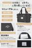 hichago Boston Bag Large Capacity Expandable Lightweight Travel School Trip Men Women Bag Sub Bag Silver Metal [Foldable] Carry-on (Black, Fittings)
