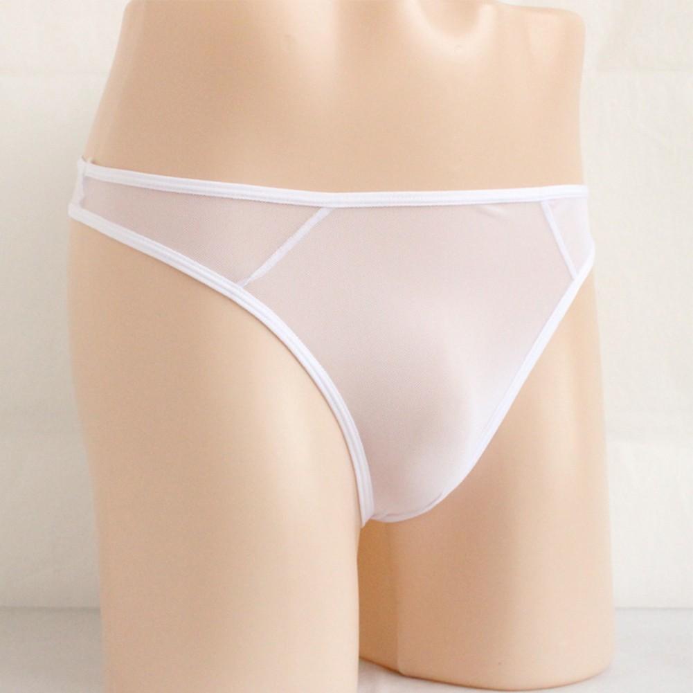 Mesh Briefs Sheer See-Through T-back Thong Underpants