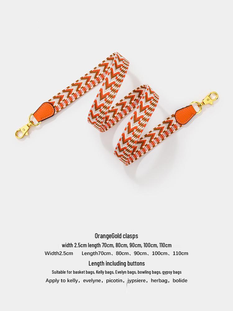 Fashion Cotton Webbing Strap for Kelly or Evelyn Crossbody Bags