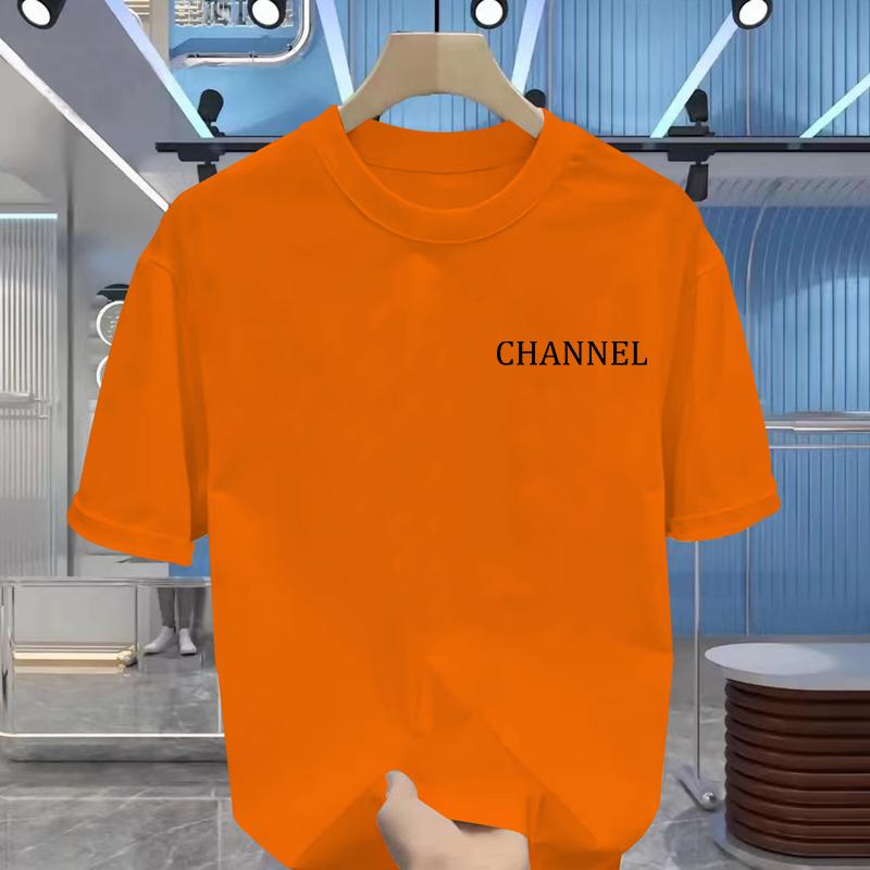 Summer high quality printed T-shirt men luxury brand  quality top quality loose top selling family men and women T-shirts