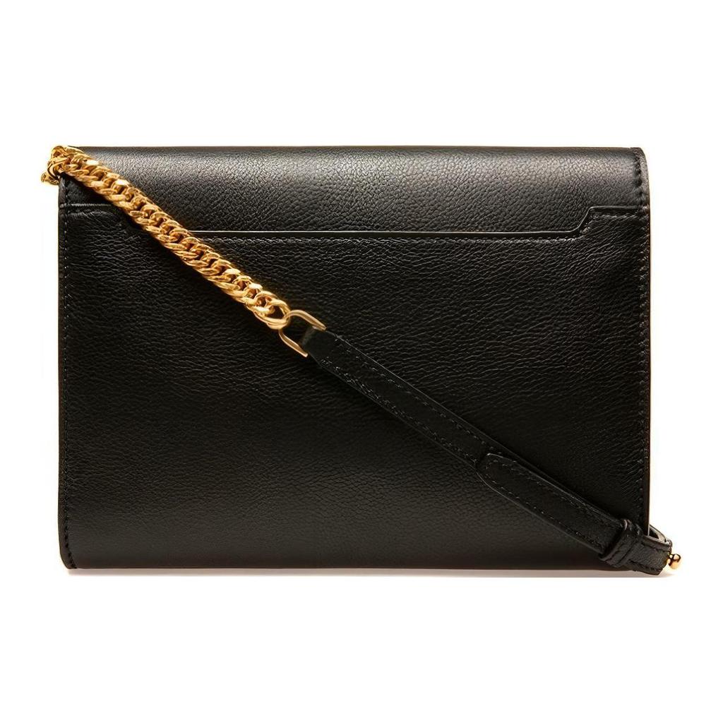 Bally Vissi Minimalist Magnetic Buckle Flap Removable Shoulder Strap Pebbled Leather Crossbody Bag Mini Women crossbody bag Black 6236080