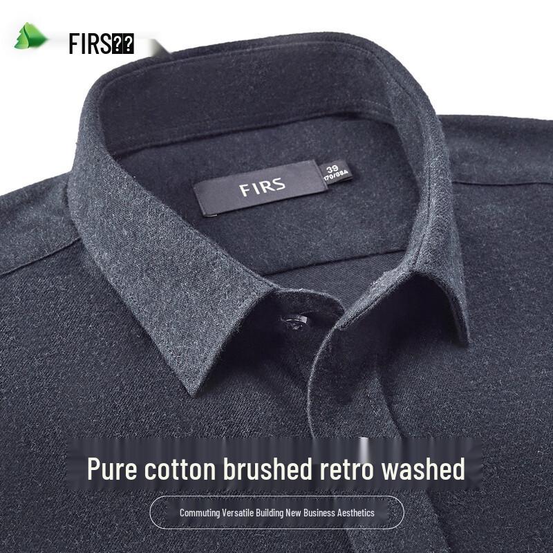 

FIRS Men s 100% Cotton Brushed Flannel Long Sleeve Shirt 41