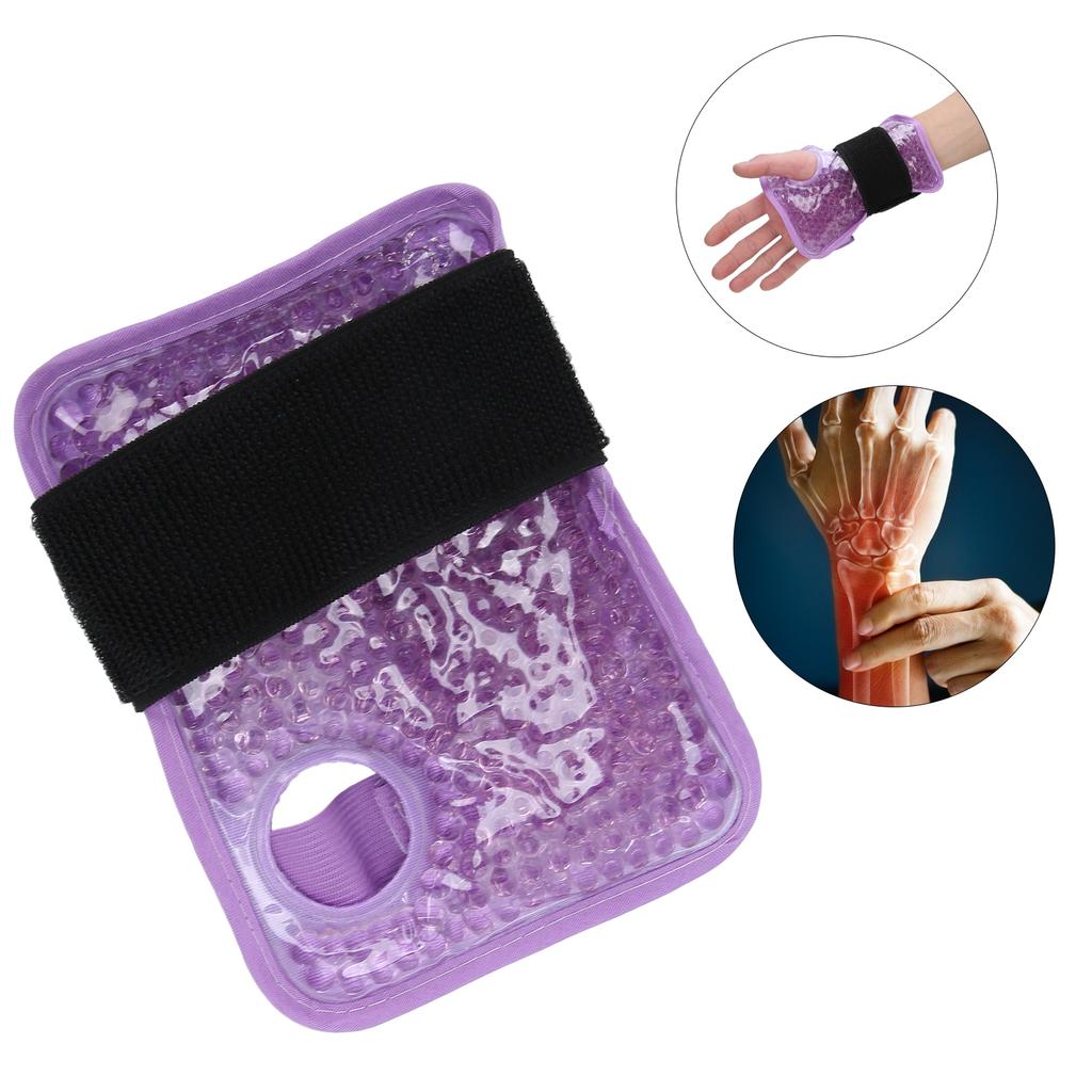 Wrist Ice Pack Wrap Reusable Hot and Cold Therapy Gel Pain Relief for Injuries Arthritis