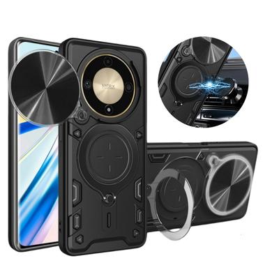Honor X9b 5G Kılıf Manyetik Halka Tutucu Darbeye Dayanıklı Zırh Telefon Kılıfları Honor X9b X 9B ALI-NX1 HonorX9B Lens Koruyucu Kapak