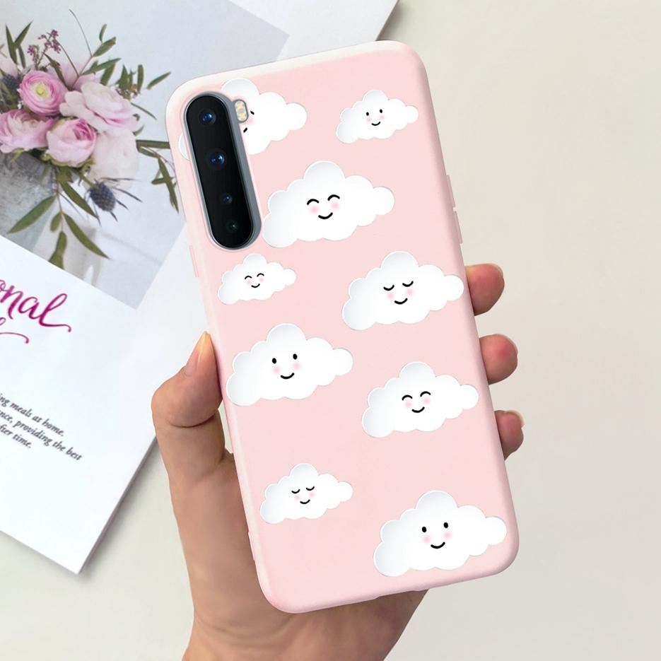 For Oneplus Nord Case AC2001 AC2003 Cute Dinosaur Cartoon Cover 6.44'' Soft Silicone Phone Cases For One Plus Nord 1+Nord Bumper