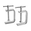2pcs 50-100mm Woodworking Clamp C-Clamp G-Clamp For Wood Plastic Drilling Fixing