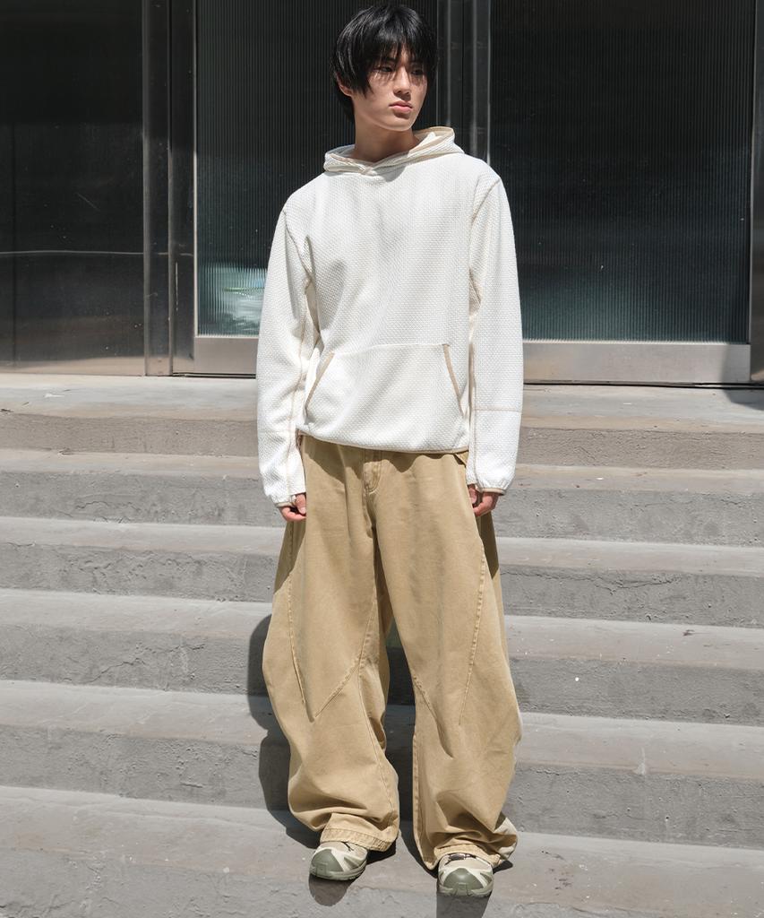 INTEMPOMOOD New Hound Curved Pants_Beige