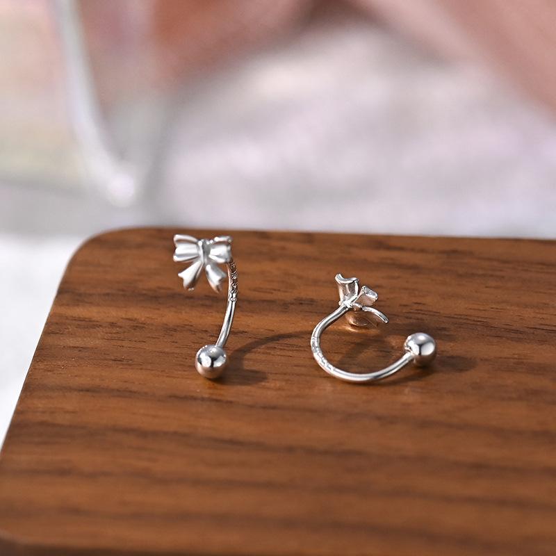 

Милые серьги-бантики из стерлингового серебра 925 пробы для женщин, модных подростков, девочек на день рождения, корейские серьги, ювелирные изделия, подарок Aretes De Mujer