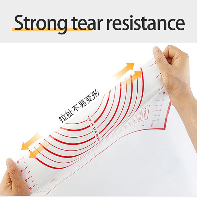 Silicone Baking Mat Pastry Mat for Rolling Out Dough Kneading Dough Mat Bakeware Rolling Dough Pad Bread Baking Accessories