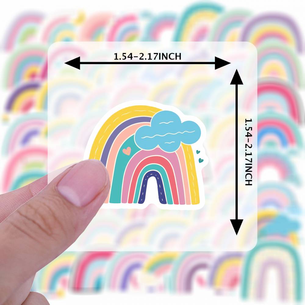 35pcs Whimsical Hearts Stickers Cartoon Nature Stickers Stationery Stickers For Guitar Laptop Helmet Skateboard DIY