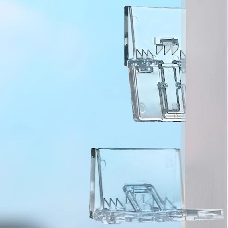 Pack of 4 Adjustable Window Restrictors With Portable Designs High Strength for Home Security and Ventilation Control