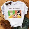 Anime Spy X Family T-shirt Japan Harajuku Fashion Short-sleeved T-shirt Summer Top Kawaii O-neck Women's T-shirt Top