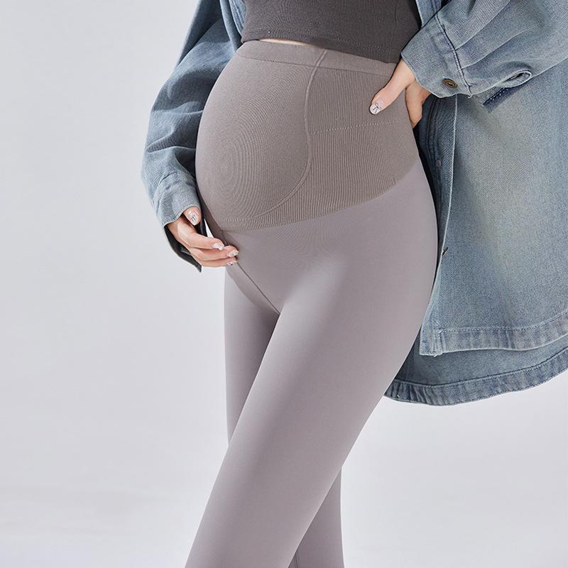 Maternity Seamless Tummy Support Slim Yoga Pants for Spring & Autumn L